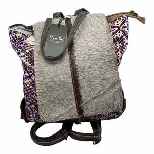Brand new Myra Bag Women’s Handmade Vintage Inspired Gray Multi Backpack Bag